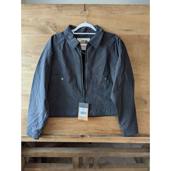 The North Face M66 Utility Jacket Women Large Tnf Black Fleece Lined Relaxed Fit - Picture 1 of 3